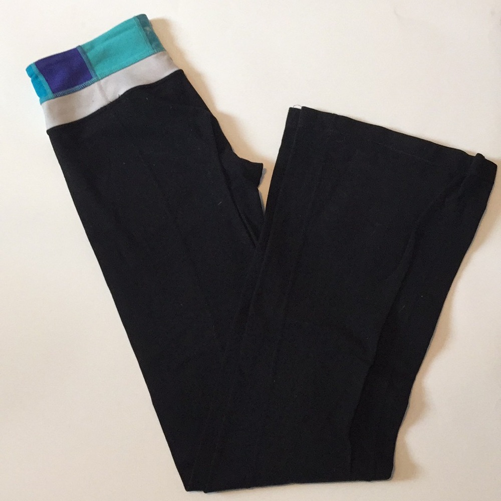 Lululemon Yoga Pants Black  Size 4 Wide Leg
